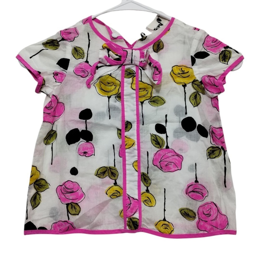 Milly Of New York Girls Top 2T Short Sleeve‎ Floral